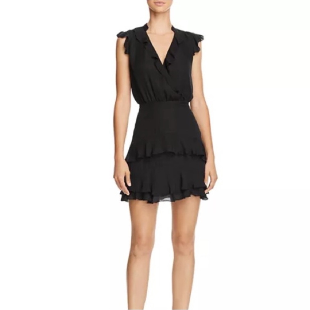 Parker Black Ruffle Mini Dress - Picture 4 of 6